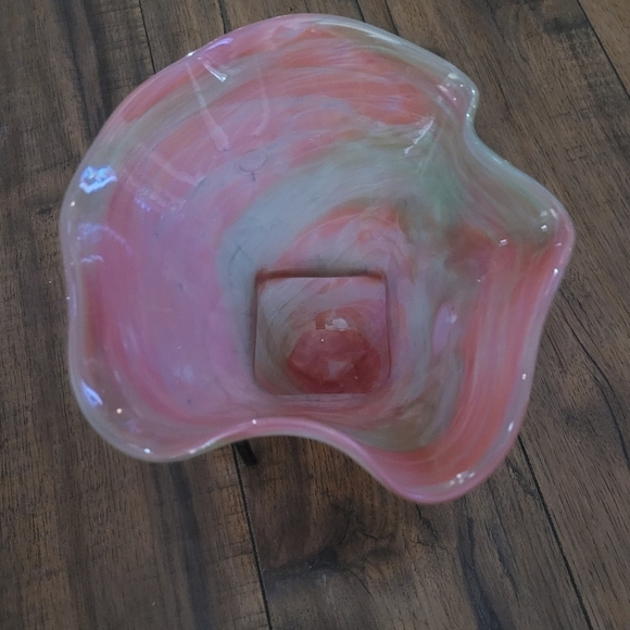 Vintage Garcia Art Glass Multi-color BlownVase - Picture 6 of 7